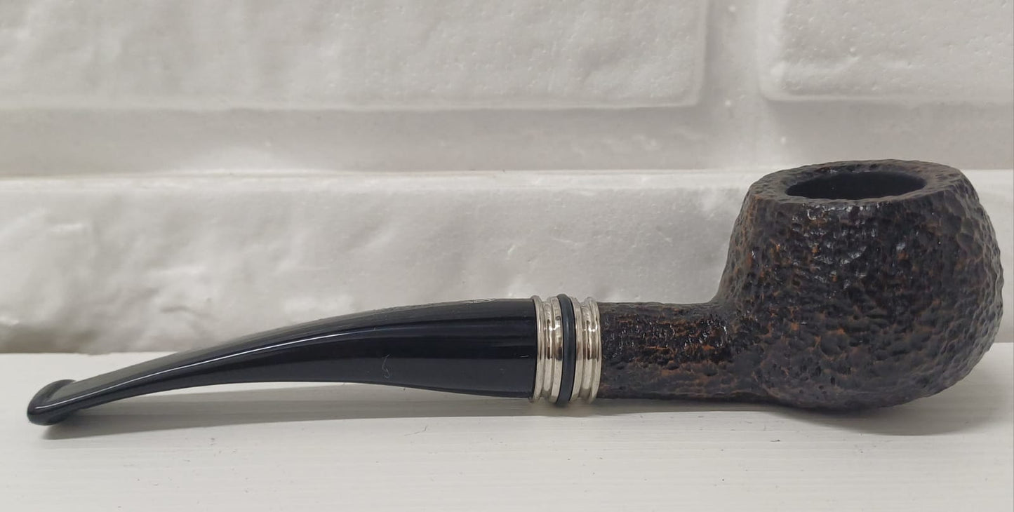 Pipa SAVINELLI Desigual Rusticata 315 | King Size | Billiard | Prince |con Vera in alluminio e anelli in gomma colorati