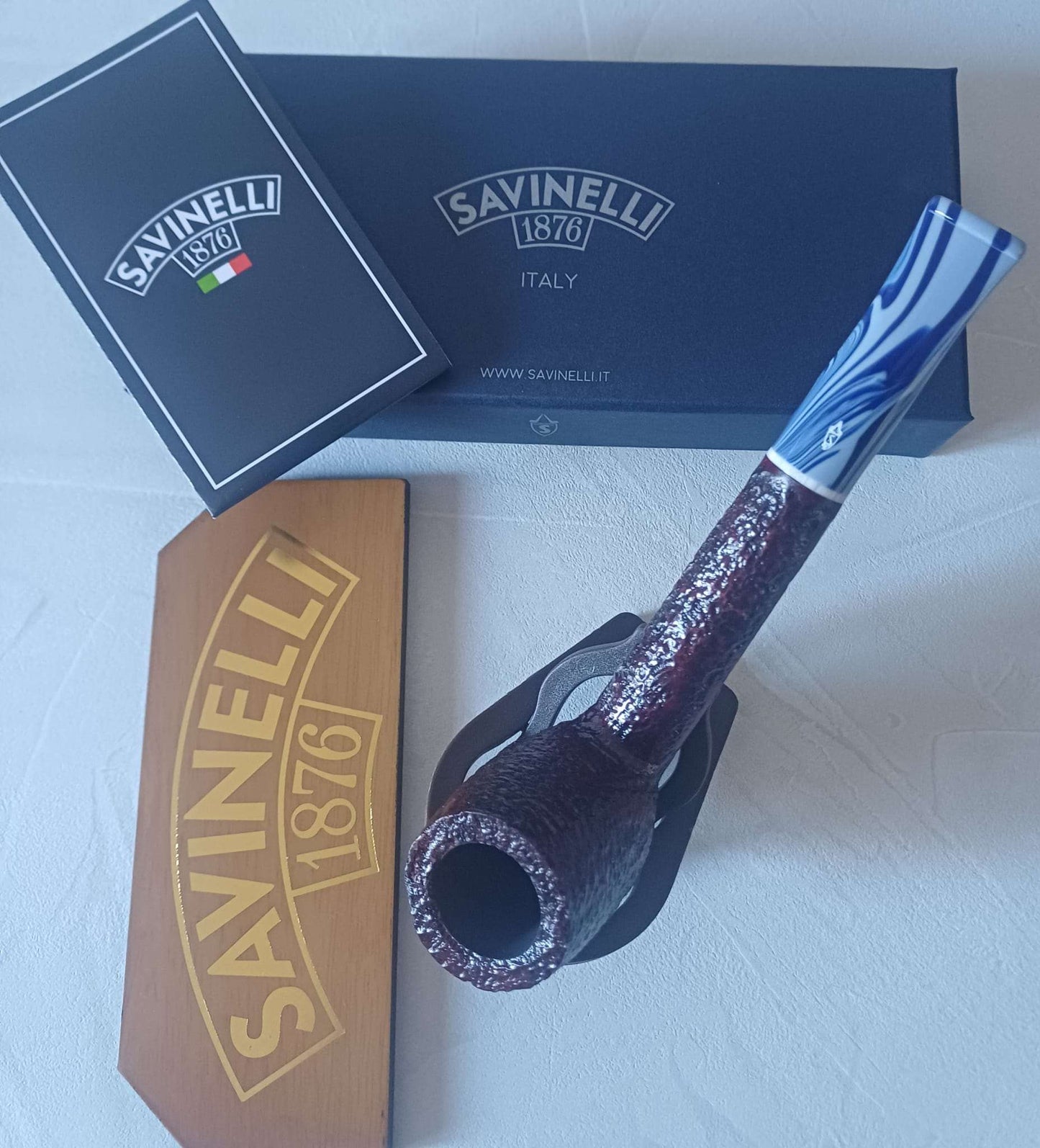 Savinelli Pipa Oceano Rusticata 804 KS - SmokenStore.com