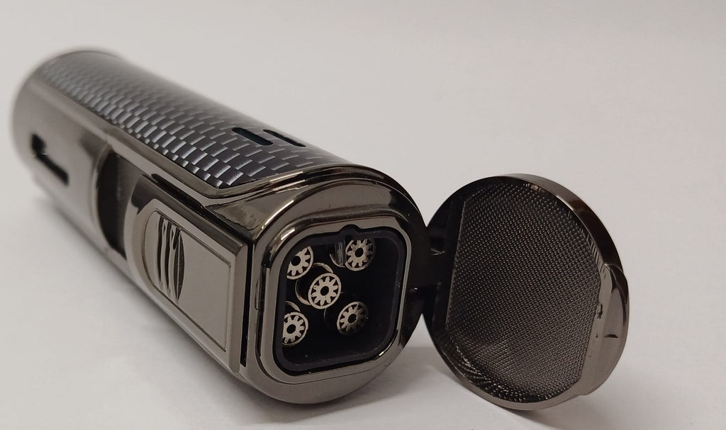 Cool Refillable Cigar Lighter 3 Jet Flame Cuban Flag