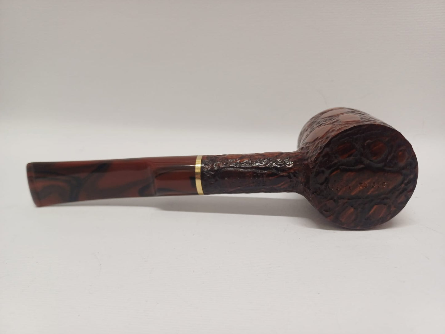 Pipa SAVINELLI Alligator Marrone 310KS | King Size | Poker | Semi Curva