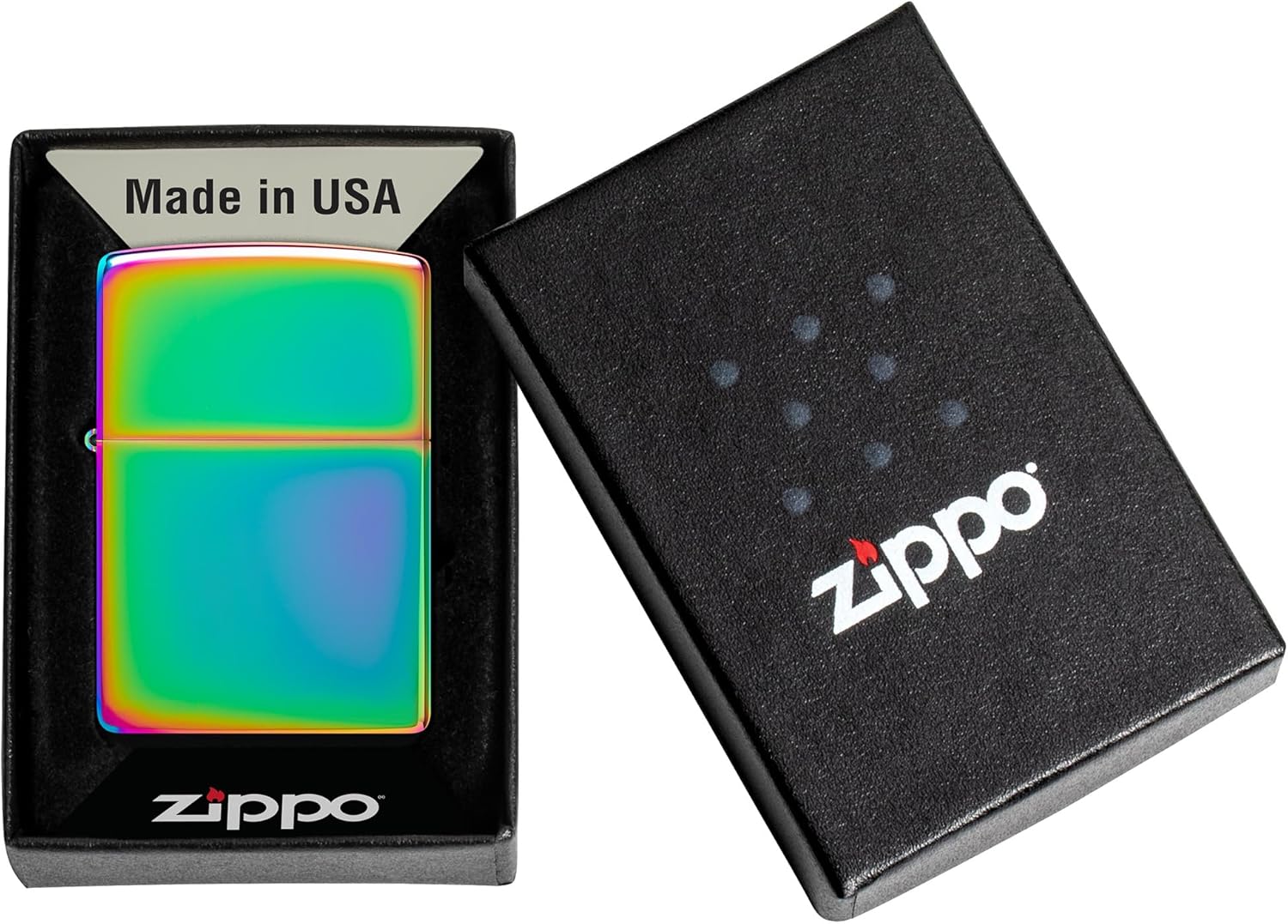 Zippo Accendino Classic Multi Color 151, Accendino Antivento Ricaricabile