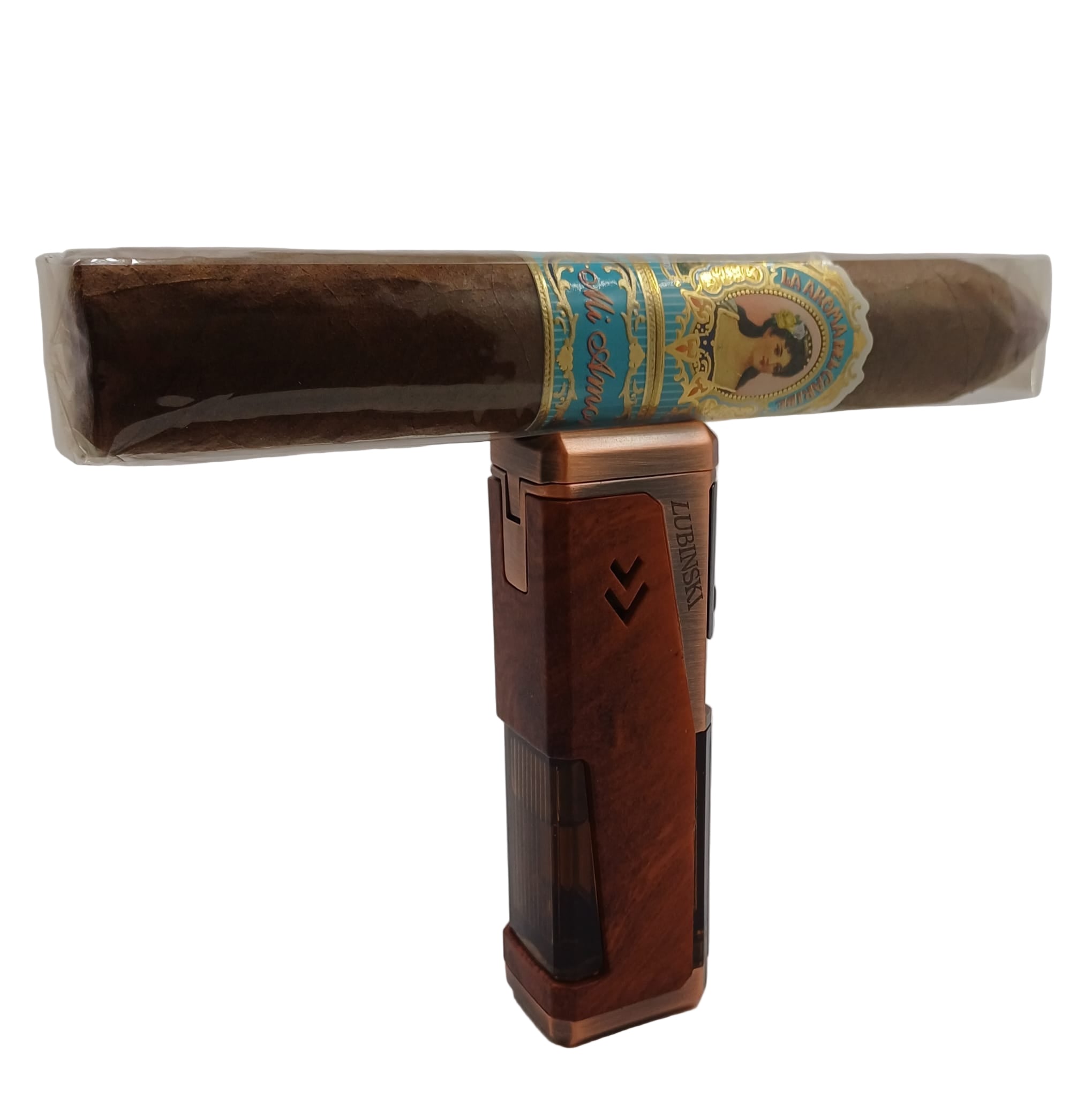 Cool Refillable Cigar Lighter 3 Jet Flame Cuban Flag