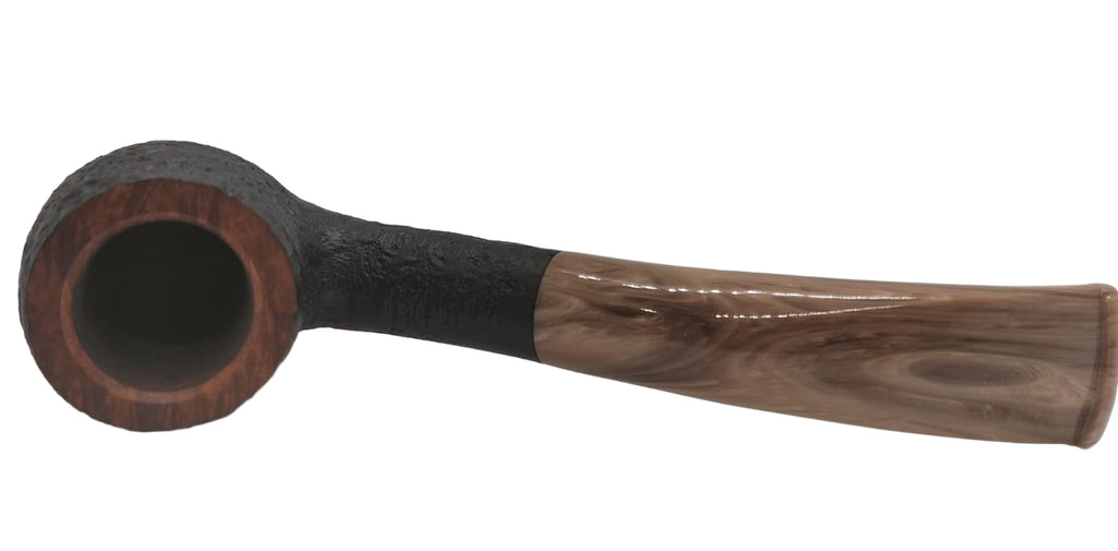 Chacom Pipa Nera Sabbiata Bent Billiard