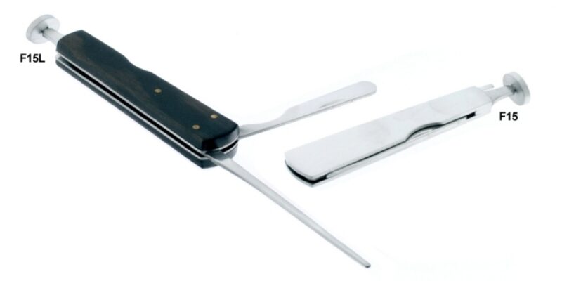 Lubinski Curapipe Classico Superflat in acciaio inox e rivestimento in palissando F15L