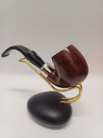 Pipe SAVINELLI Ivory 606 | Roomy | Billiards | Curve | KING SIZE | Smooth burgundy finish