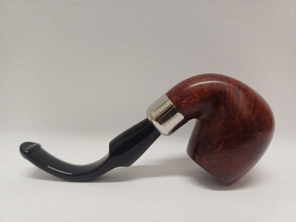 Pipe SAVINELLI Ivory 606 | Roomy | Billiards | Curve | KING SIZE | Smooth burgundy finish