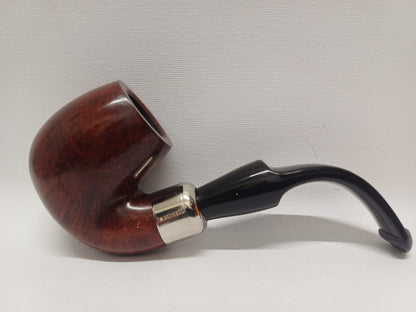 Pipe SAVINELLI Ivory 606 | Roomy | Billiards | Curve | KING SIZE | Smooth burgundy finish