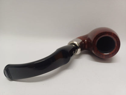 Pipe SAVINELLI Ivory 606 | Roomy | Billiards | Curve | KING SIZE | Smooth burgundy finish