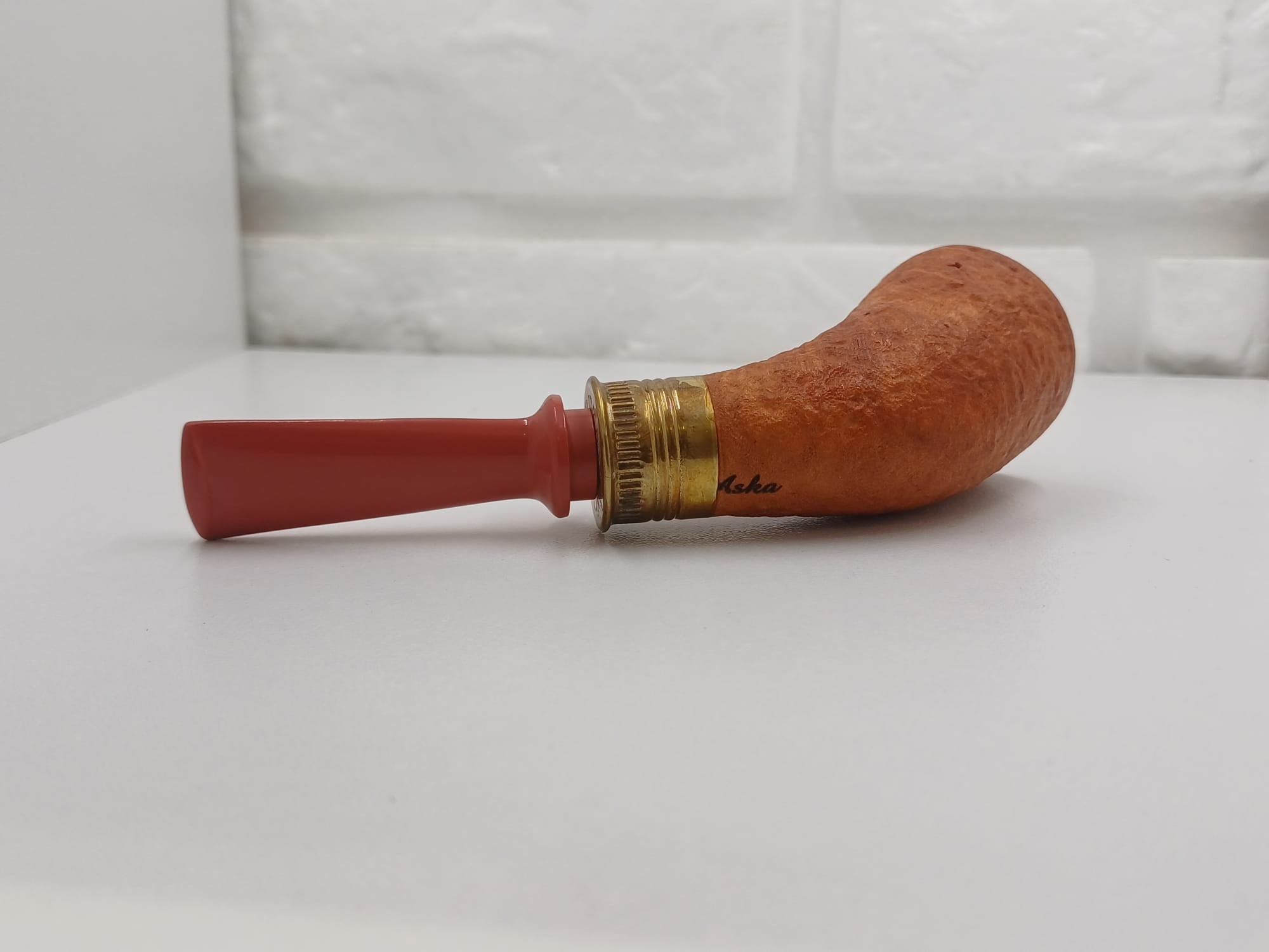 Aska Pipa Artigianale Sabbiata Horn Bossolo