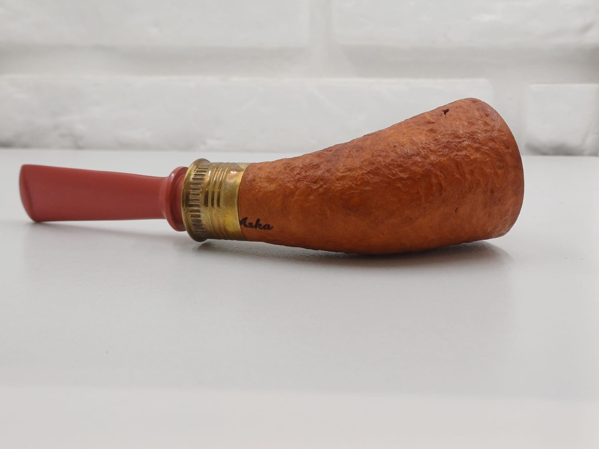 Aska Pipa Artigianale Sabbiata Horn Bossolo