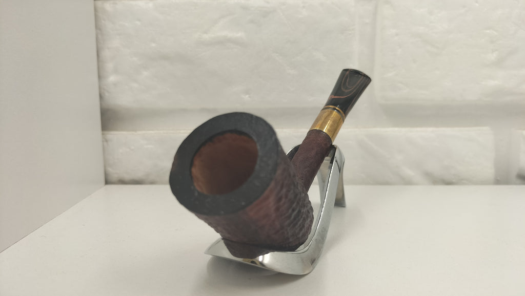 Aska Pipa Artigianale Brandy Dritta Colt con Bossolo in Ottone