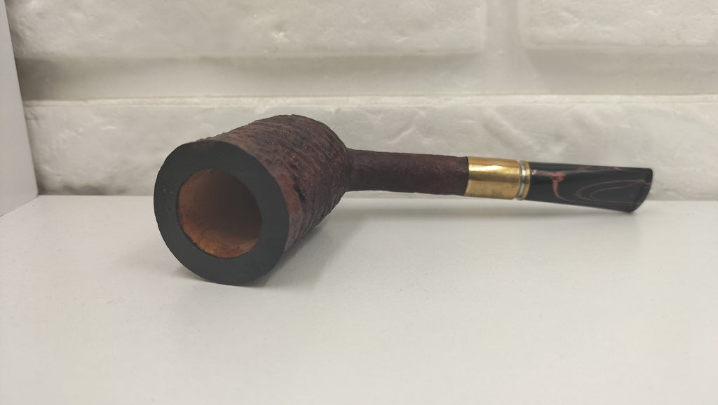 Aska Pipa Artigianale Brandy Dritta Colt con Bossolo in Ottone