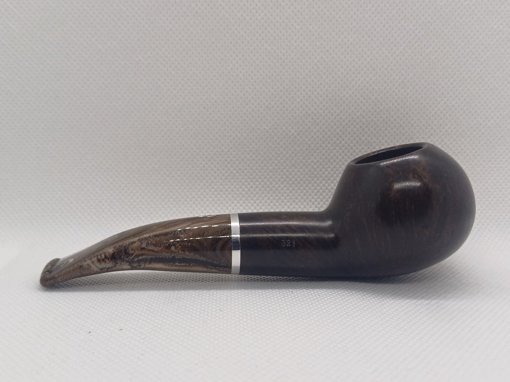 Pipa Savinelli Morellina 321 Author semicurva versione regular, finissaggio liscio marrone scuro.