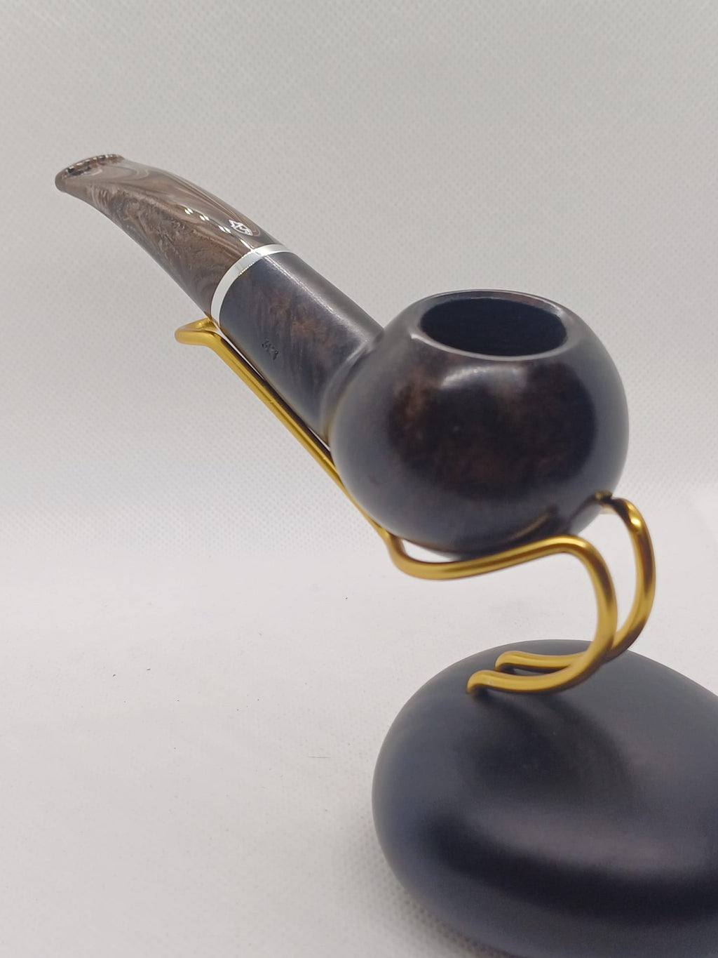 Pipa Savinelli Morellina 321 Author semicurva versione regular, finissaggio liscio marrone scuro.