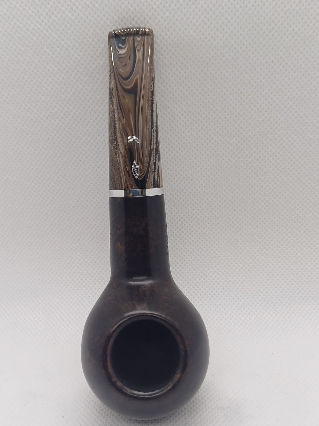 Pipa Savinelli Morellina 321 Author semicurva versione regular, finissaggio liscio marrone scuro.