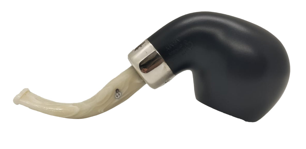 Pipa Peterson Army Ebony XL02 White M/P Fishtail Senza Filtro