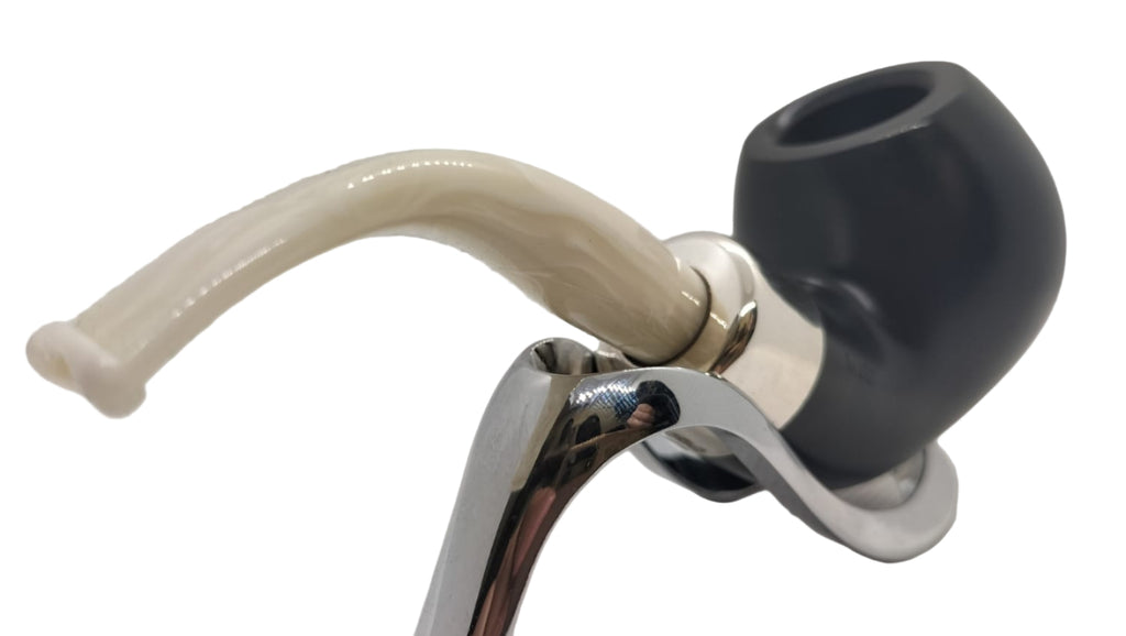 Pipa Peterson Army Ebony XL02 White M/P Fishtail Senza Filtro