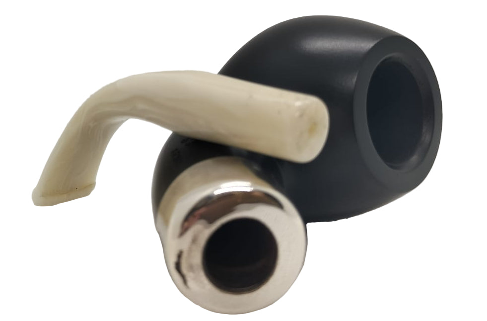 Pipa Peterson Army Ebony XL02 White M/P Fishtail Senza Filtro