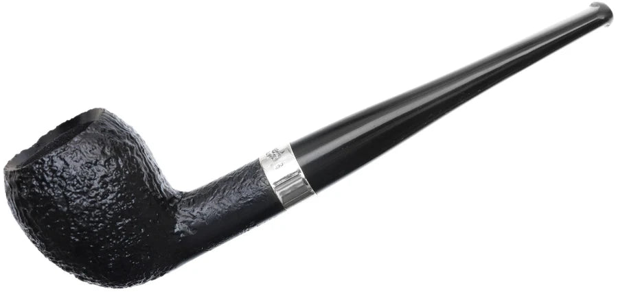 Pipa Peterson Junior Sandblasted Silver Mounted Pear Fishtail