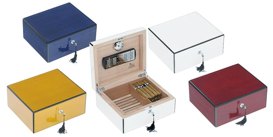 Humidor per Sigari con Serratura Bianca - SmokenStore.com