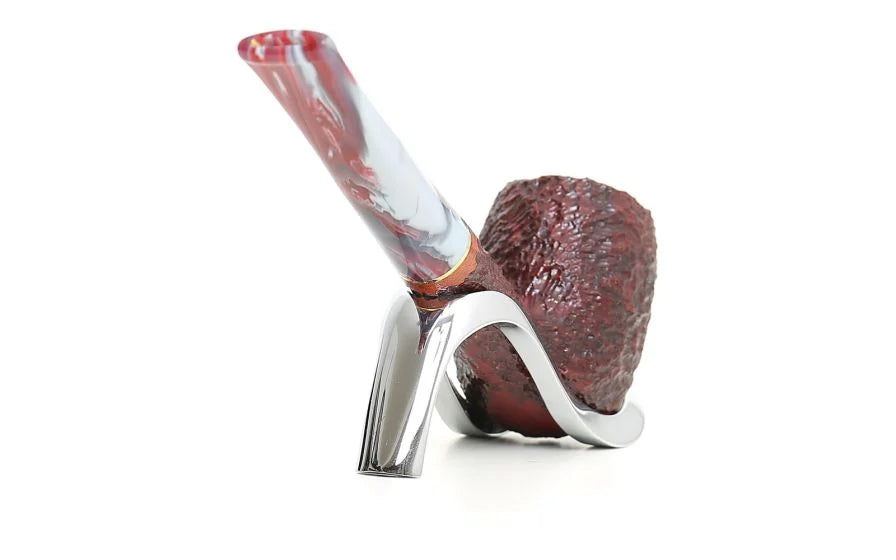 Pipa Savinelli Vigna Rusticata 128, Billiard dritta, finissaggio rusticato bordeaux