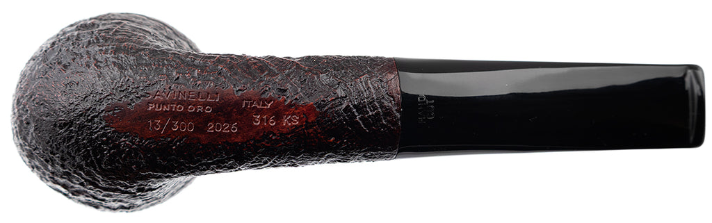 Pipa Savinelli Punto Oro Gold Sabbiata Modello 316 KS (Bent Pot) | Edizione Limitata 2026 Numerata 3