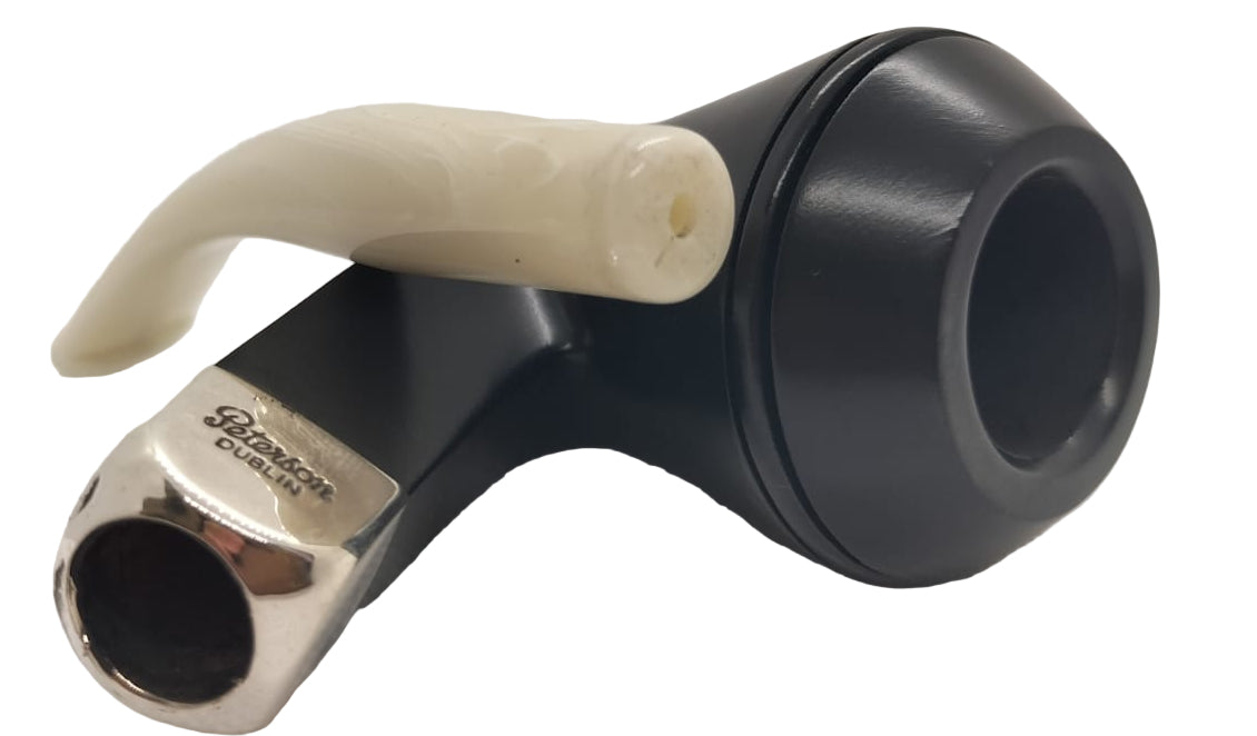 Pipa Peterson Army Ebony XL26 White M/P Fishtail Senza Filtro