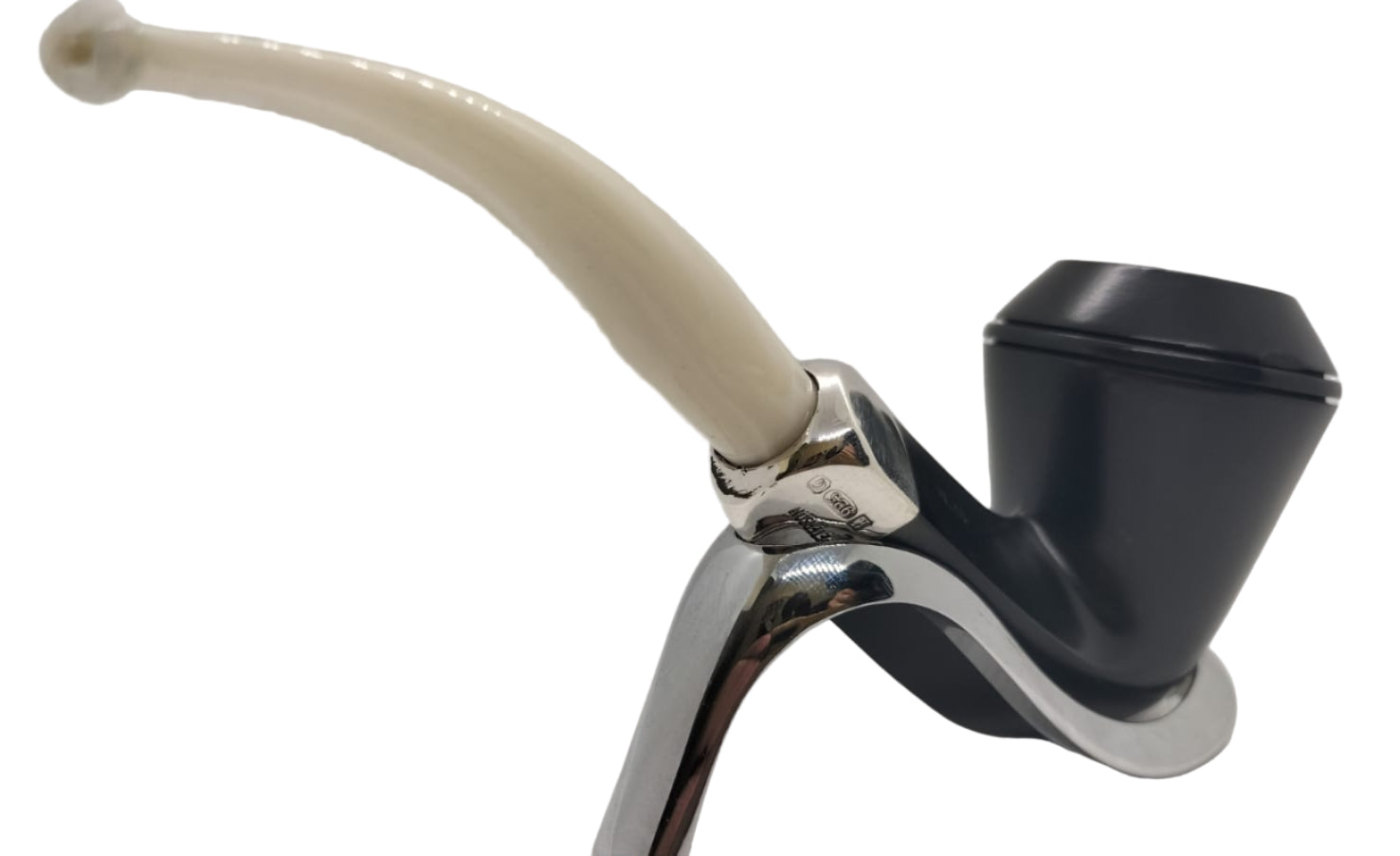 Pipa Peterson Army Ebony XL26 White M/P Fishtail Senza Filtro