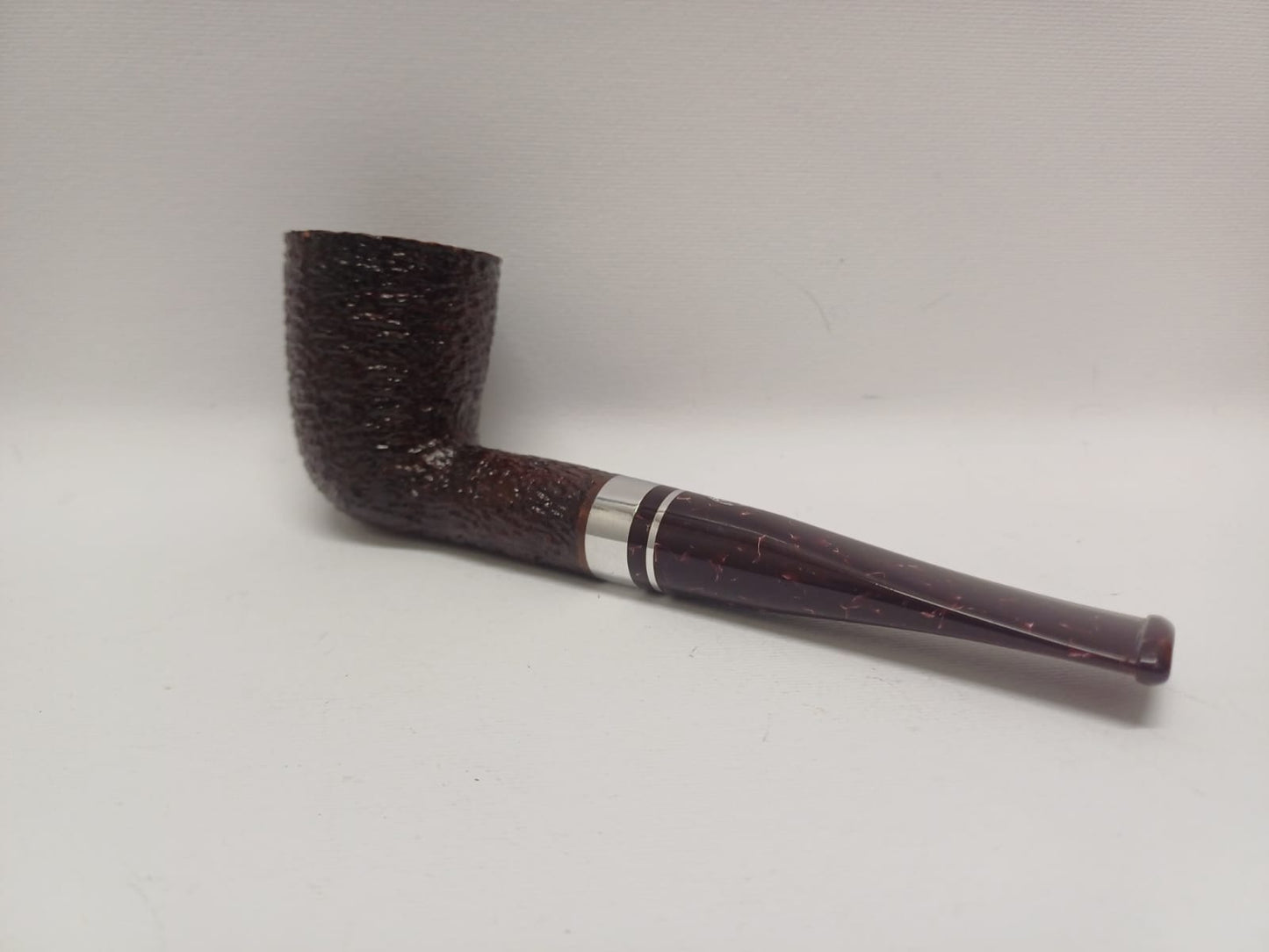 Pipe SAVINELLI Ivory 606 | Roomy | Billiards | Curve | KING SIZE | Smooth burgundy finish