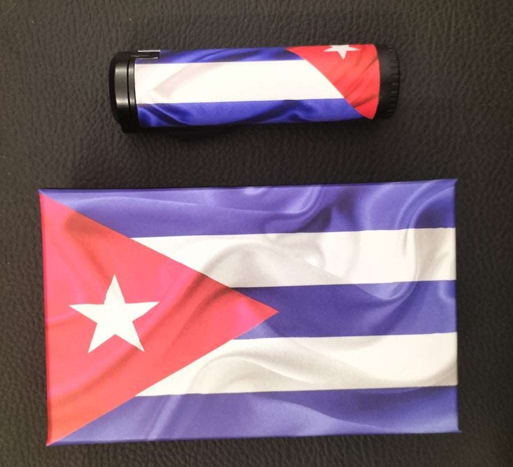 Cool Accendino Ricaricabile per Sigari 3 Jet Flame Cuban Flag - SmokenStore.com