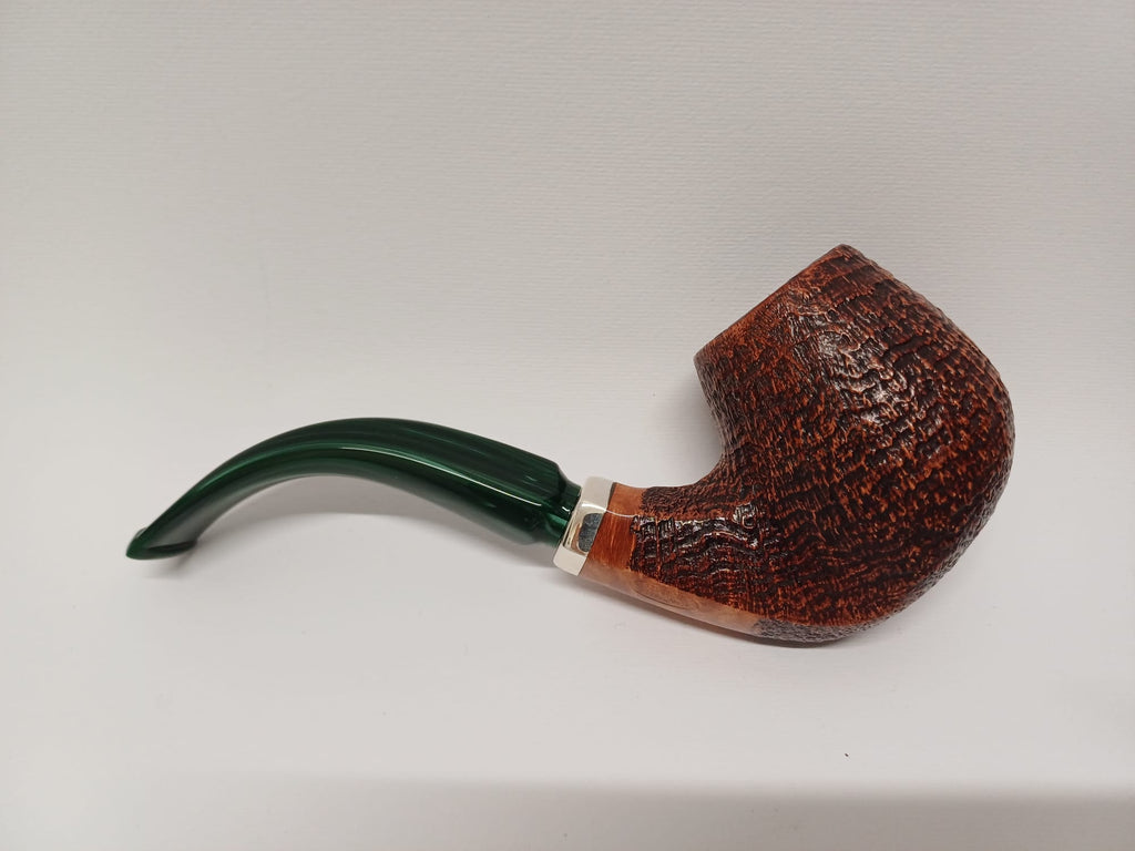Mario Pascucci Pipa Sabbiata - Vera in Argento