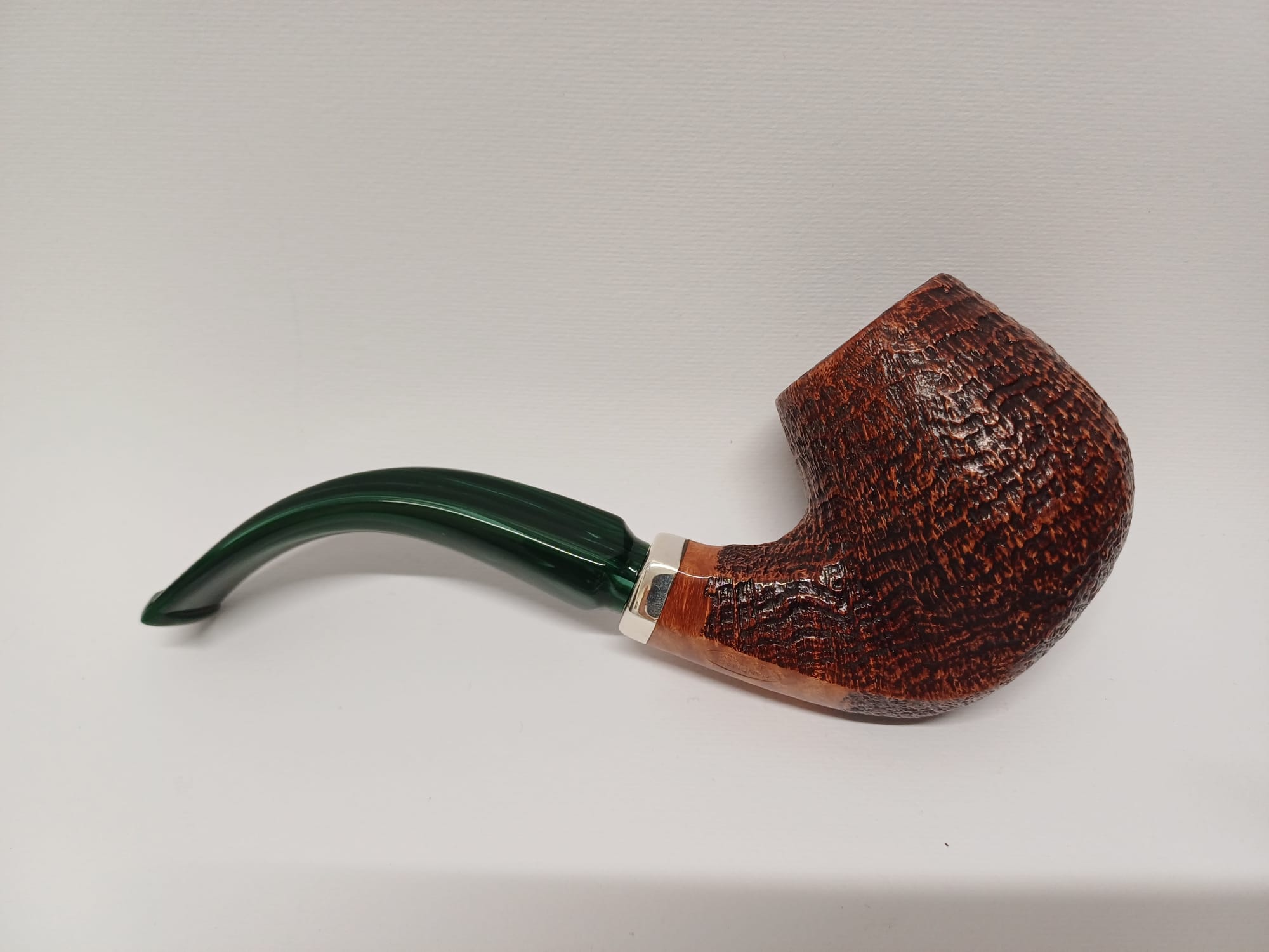 Mario Pascucci Pipa Sabbiata - Vera in Argento