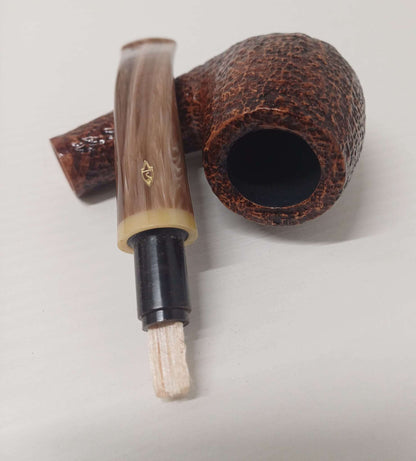 Pipa SAVINELLI Dolomiti Rusticata 602 | Regolare| Billiard | Curva | Finissaggio Liscio