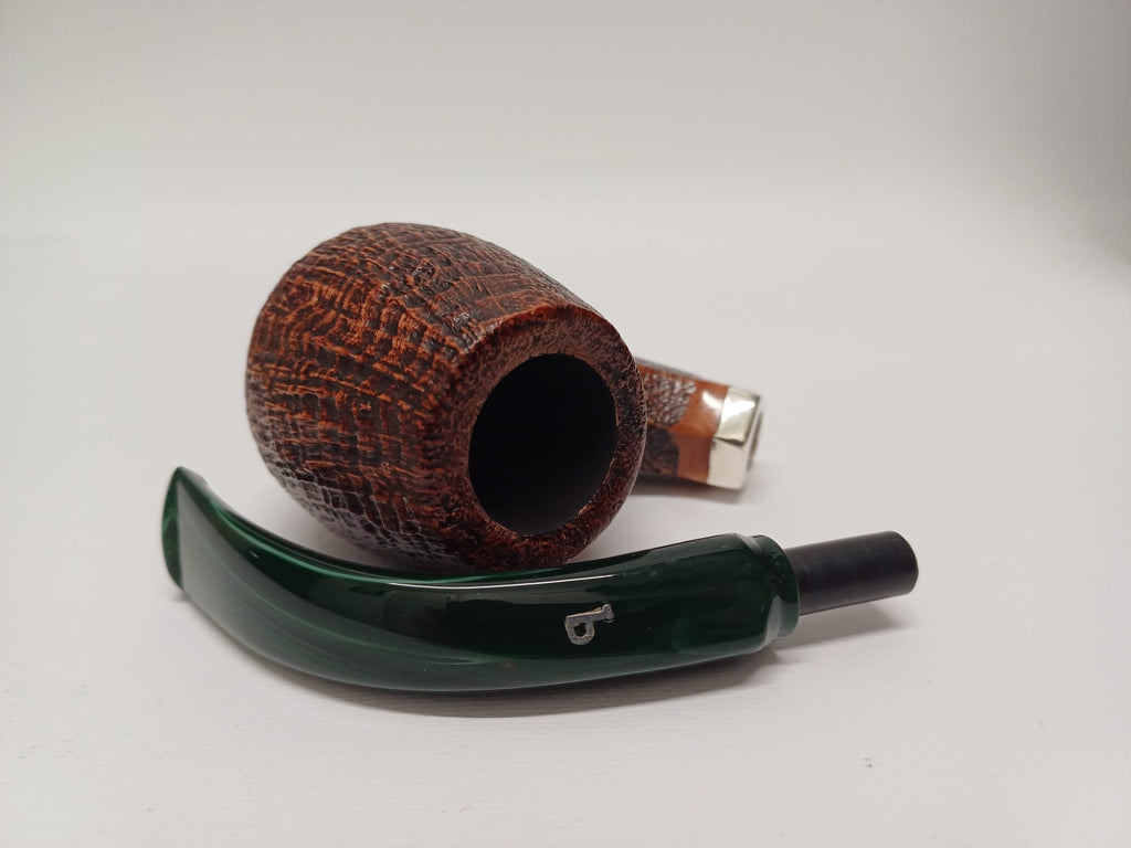 Mario Pascucci Pipa Sabbiata - Vera in Argento