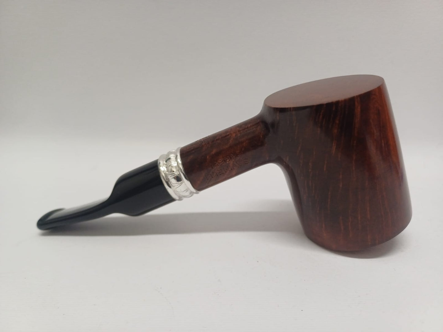 Pipe SAVINELLI Ivory 606 | Roomy | Billiards | Curve | KING SIZE | Smooth burgundy finish