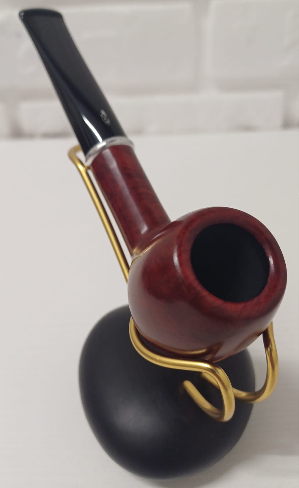 Pipa SAVINELLI Arcobaleno Rossa 207 KS | Regolare | Apple | Dritta | Finissaggio Liscio