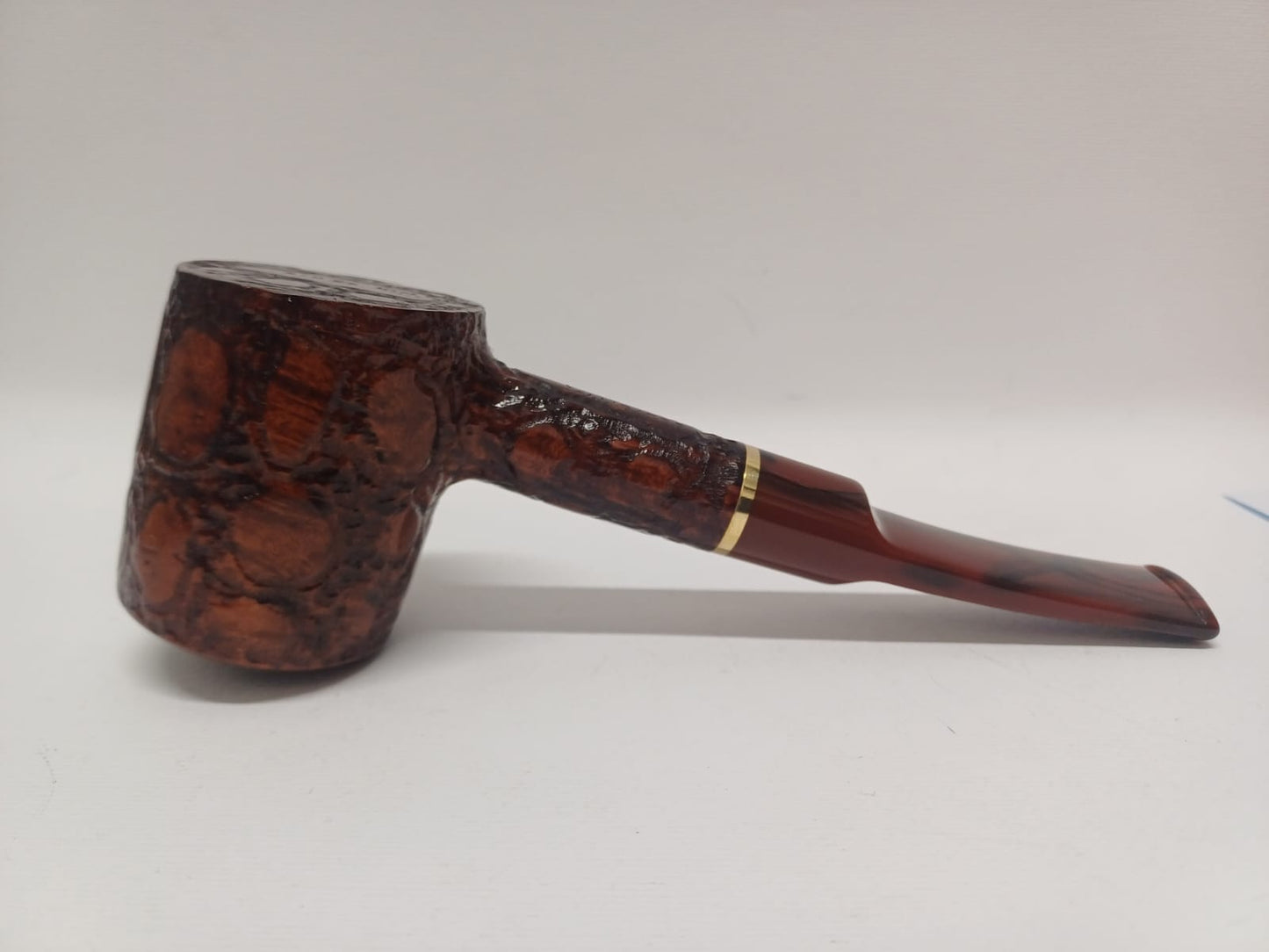 Pipe SAVINELLI Ivory 606 | Roomy | Billiards | Curve | KING SIZE | Smooth burgundy finish