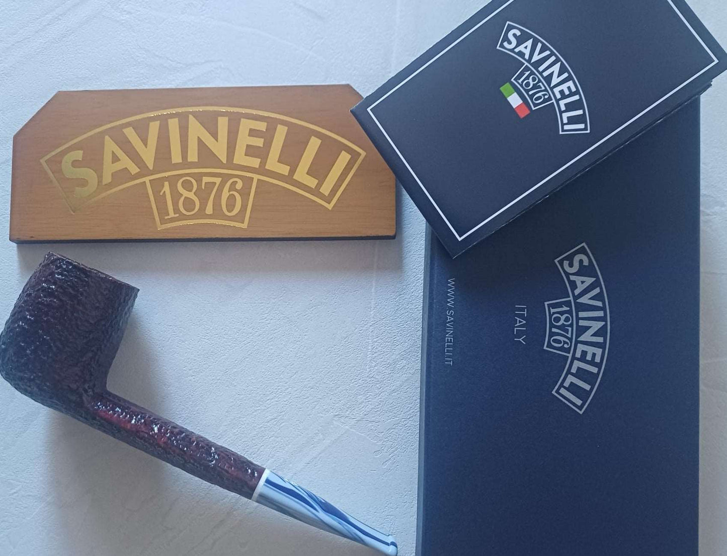 Savinelli Pipa Oceano Rusticata 804 KS - SmokenStore.com