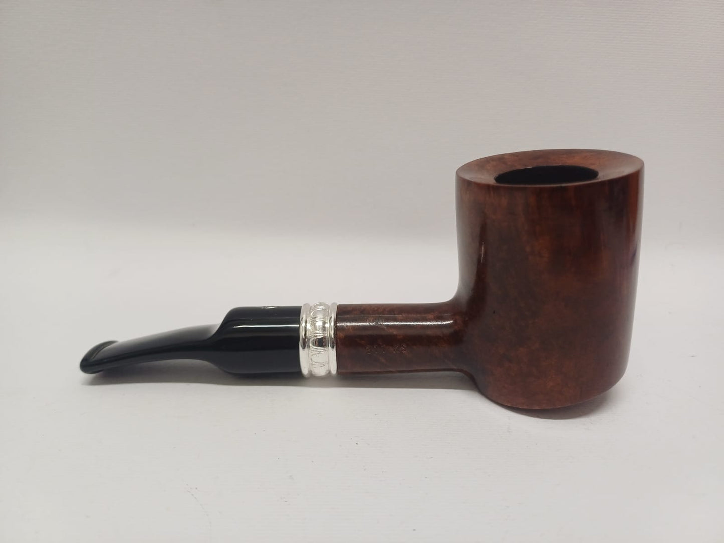 Pipe SAVINELLI Ivory 606 | Roomy | Billiards | Curve | KING SIZE | Smooth burgundy finish