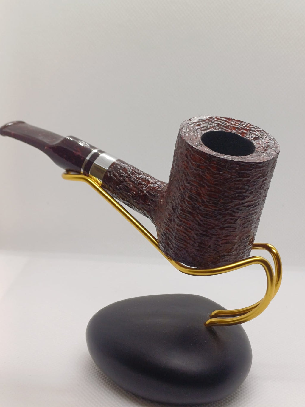 Pipe SAVINELLI Ivory 606 | Roomy | Billiards | Curve | KING SIZE | Smooth burgundy finish
