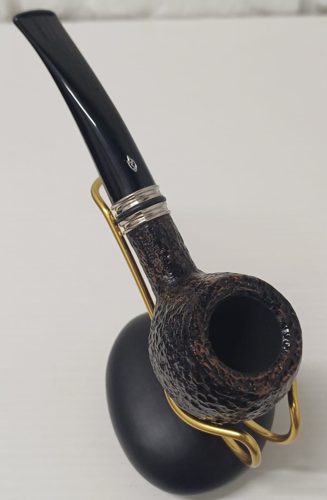 Pipa SAVINELLI Desigual Rusticata 315 | King Size | Billiard | Prince |con Vera in alluminio e anelli in gomma colorati