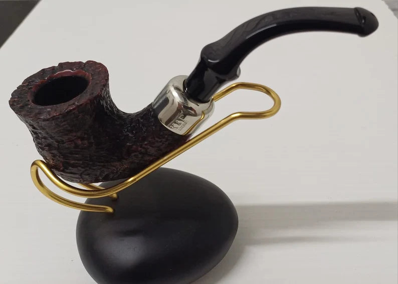 Peterson System Standard Sandblasted Pipe (305) P-Lip | Calabash | Rusticated | Briar Excellent | Curve 