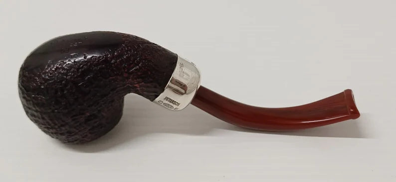 Peterson Kapries 03 Fishtail Pipe | SandBlast | Rusticated | Briar Excellent | Curve 