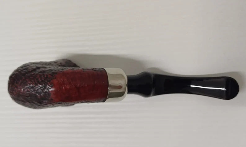 Pipa Peterson System Standard Sandblasted (305) P-Lip | Calabash | Rusticata | Radica Eccellente | Curva