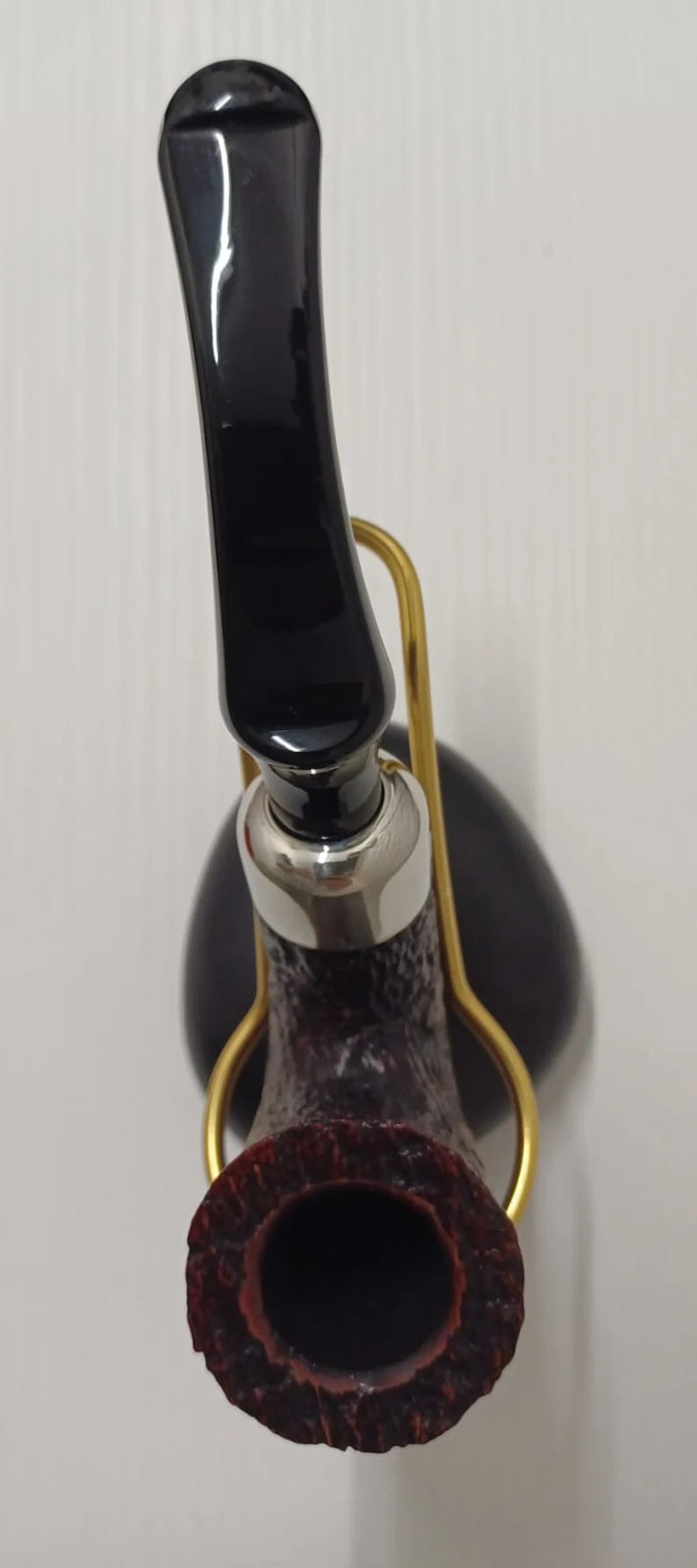 Pipa Peterson System Standard Sandblasted (305) P-Lip | Calabash | Rusticata | Radica Eccellente | Curva