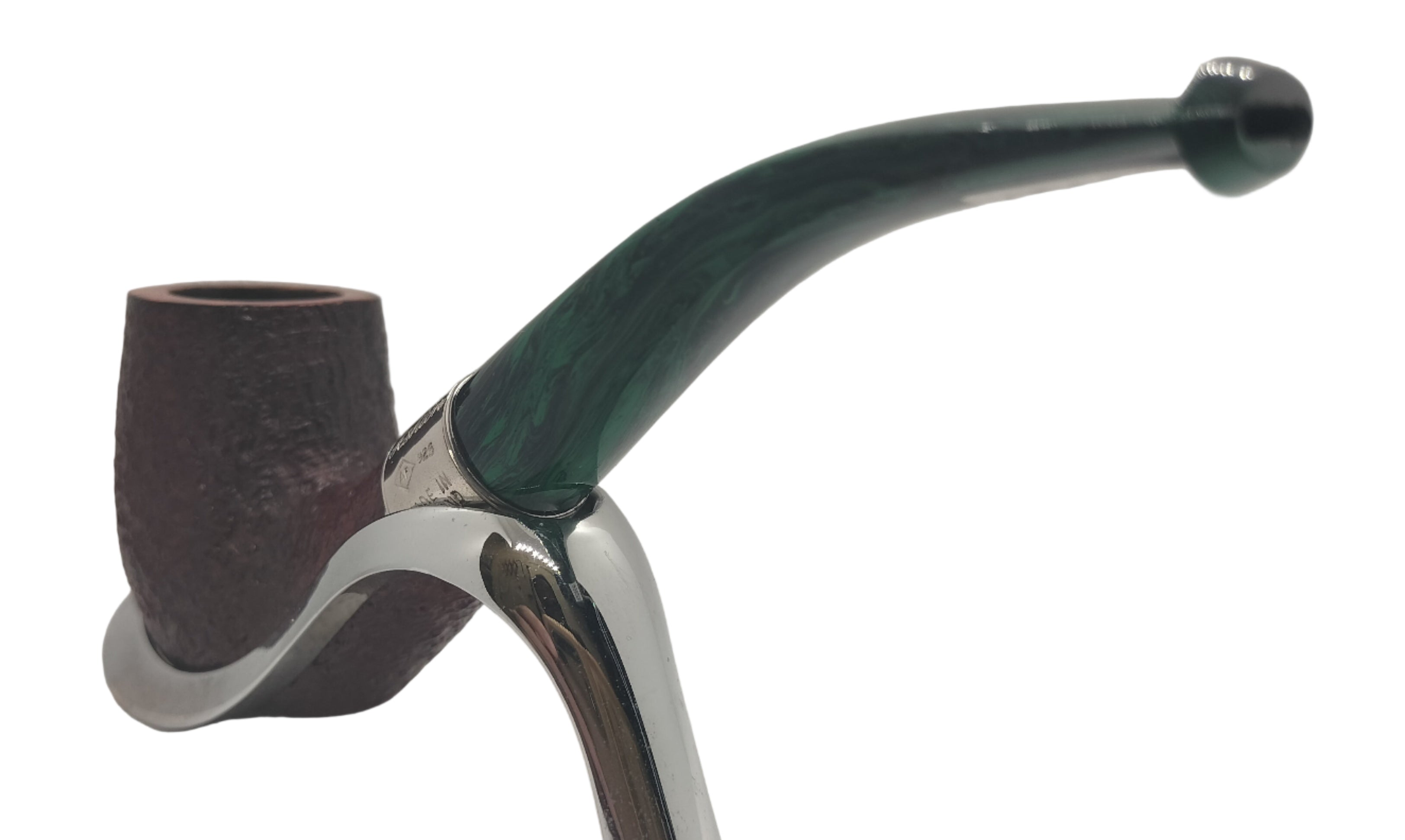 Ashton Pipa Artigianale Pebble Grain XX con Vera in Argento