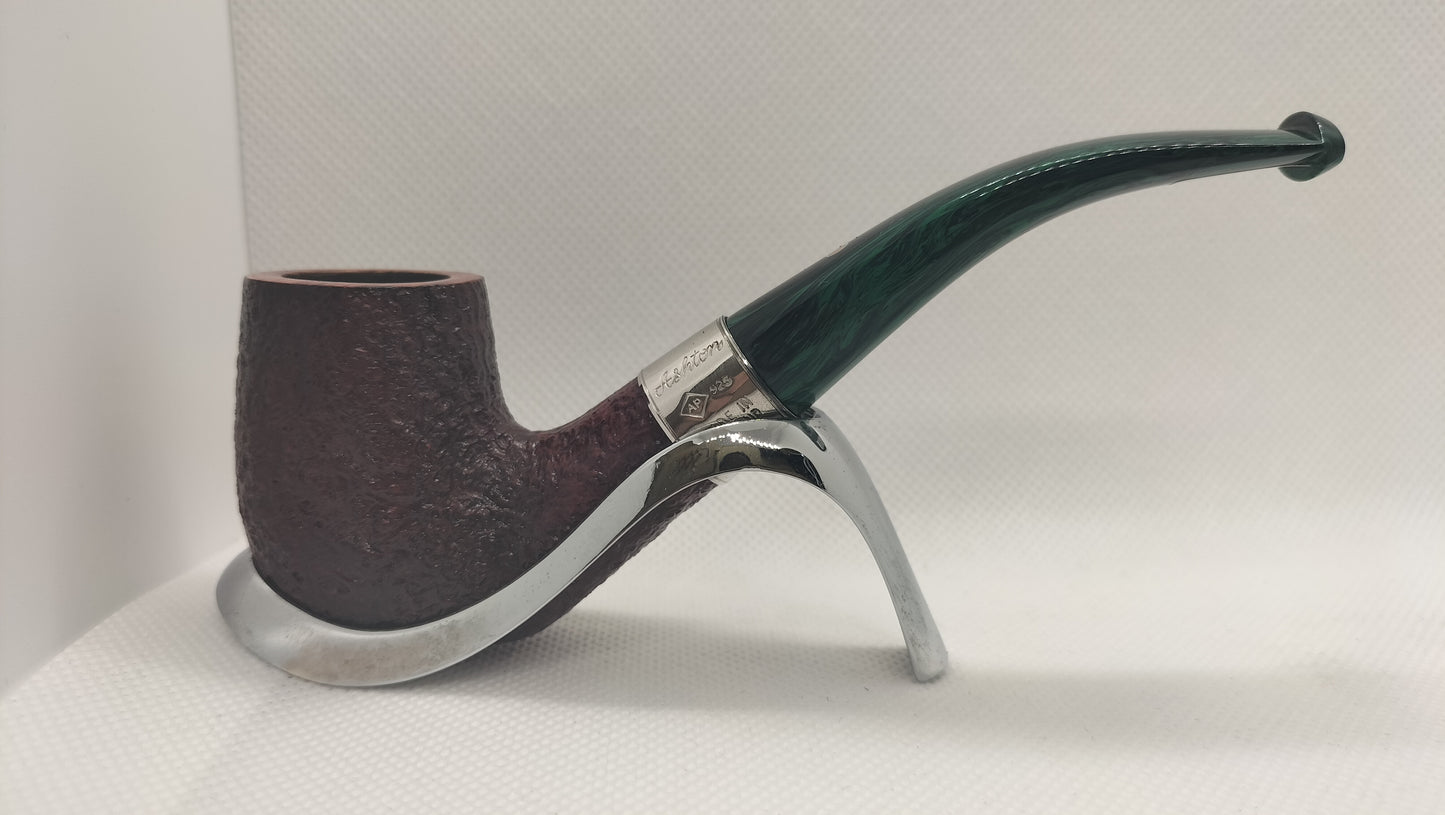 Ashton Pipa Artigianale Pebble Grain XX con Vera in Argento