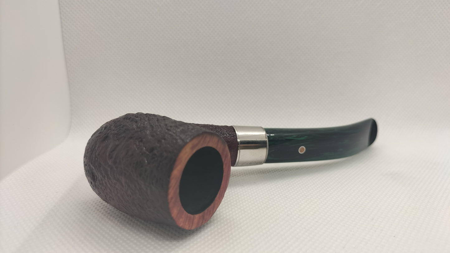 Ashton Pipa Artigianale Pebble Grain XX con Vera in Argento