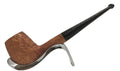 Ashton Artisan Pipe Group LX - Brindle - Worked Silver Band