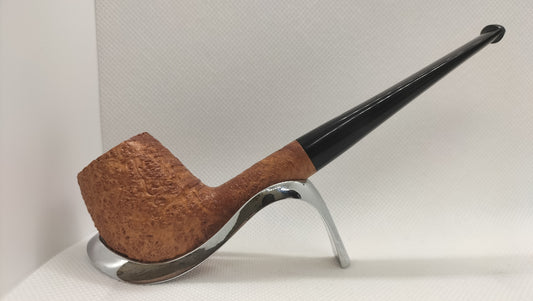 Ashton Artisan Pipe Group LX - Brindle - Worked Silver Band